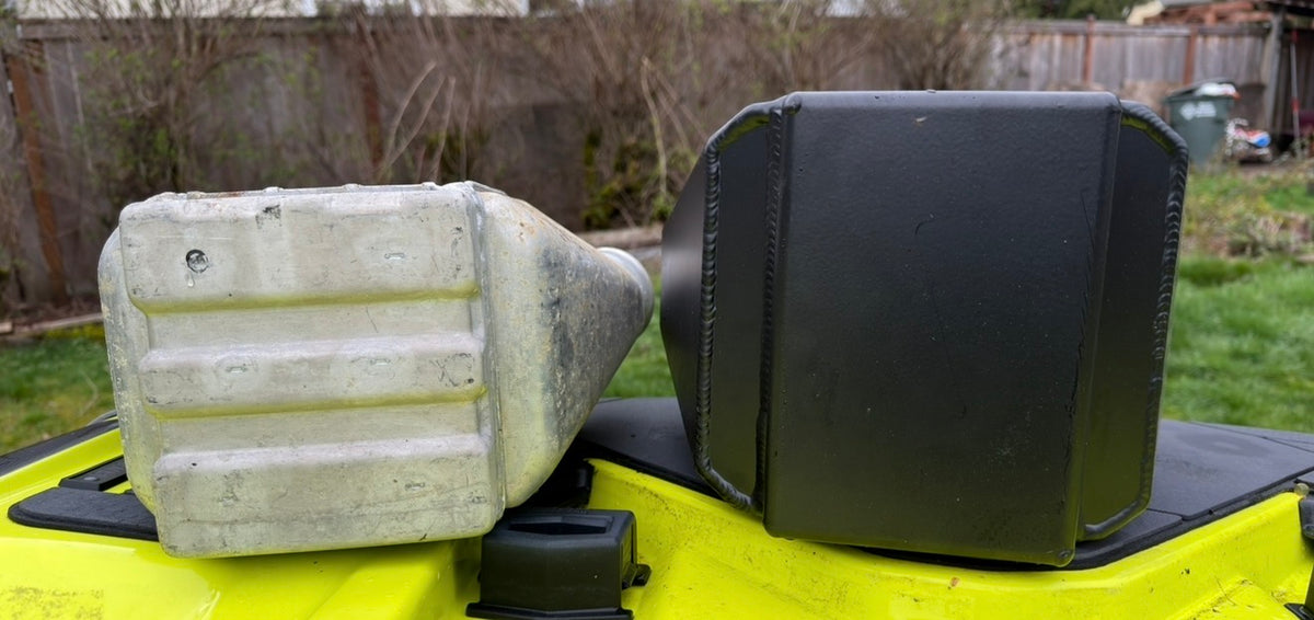 GT40 vs stock intercooler - end-on comparison