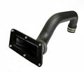 GT40 Marine Black Aluminum Single Rear Exhaust — assembled tube + through-hull outlet (primary)